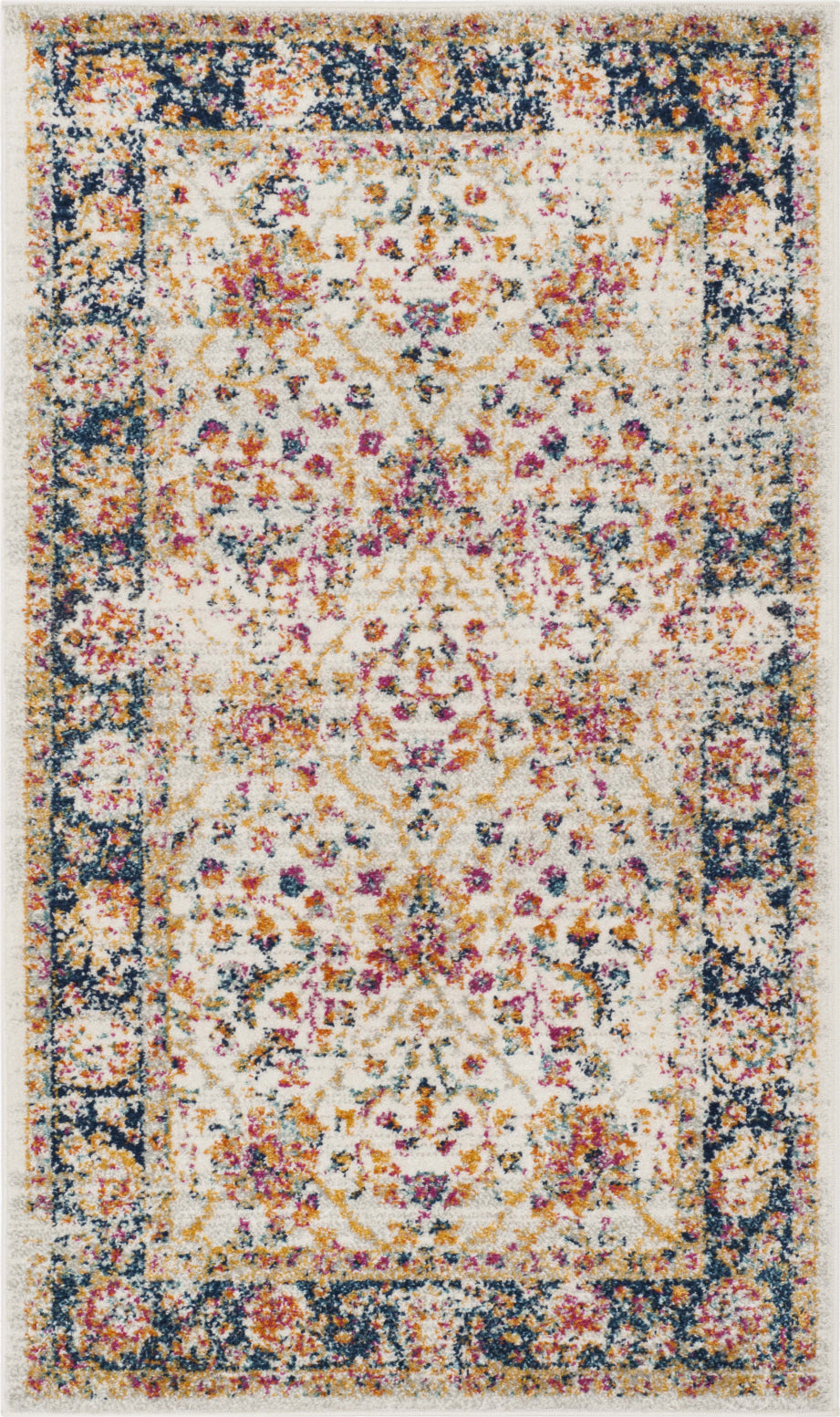 Safavieh Madison MAD609D Cream/Navy Area Rug – Incredible Rugs And Decor