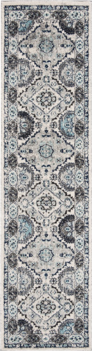 Safavieh Madison 900 MAD925F Light Grey/Blue Area Rug Runner Image