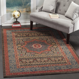 Safavieh Mahal MAH620C Navy/Red Area Rug  Feature