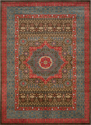 Safavieh Mahal MAH620C Navy/Red Area Rug 