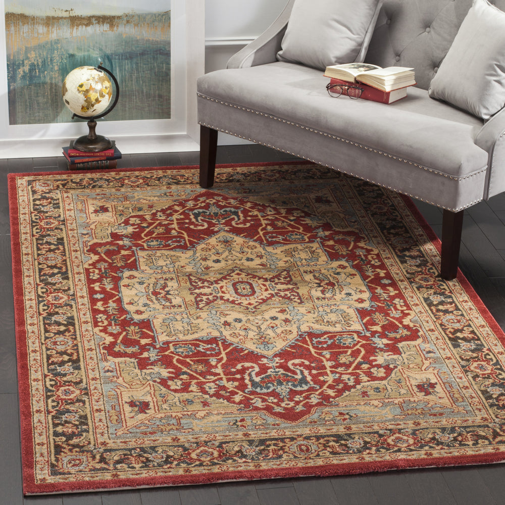 Safavieh Mahal MAH625B Natural/Navy Area Rug  Feature