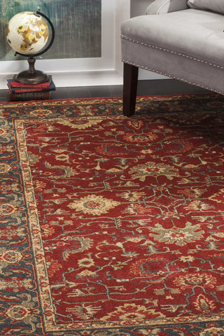 Safavieh Mahal MAH693F Red/Navy Area Rug 