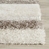 Safavieh Manhattan Shag White/Grey Area Rug Detail