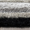 Safavieh Manhattan Shag Black/Grey Area Rug Detail