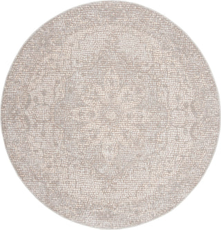 Safavieh Marseille 400 MAR412G Silver/Ivory Area Rug Round Image