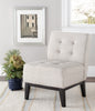 Safavieh Angel Tufted Armless Club Chair Off White  Feature