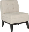 Safavieh Angel Tufted Armless Club Chair Off White Furniture 