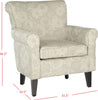 Safavieh Hazina Club Chair Abbey Mist Furniture 