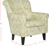 Safavieh Hazina Club Chair Grey Furniture 