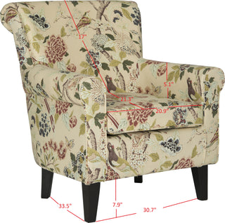 Safavieh Hazina Club Chair Multi Print Furniture 