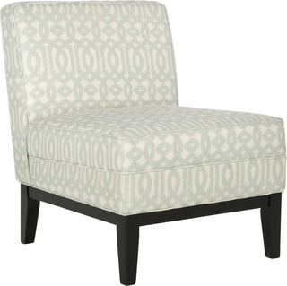 Safavieh Armond Chair Silver and Cream Furniture 