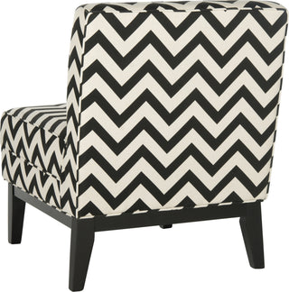 Safavieh Armond Chair Black and White Furniture 