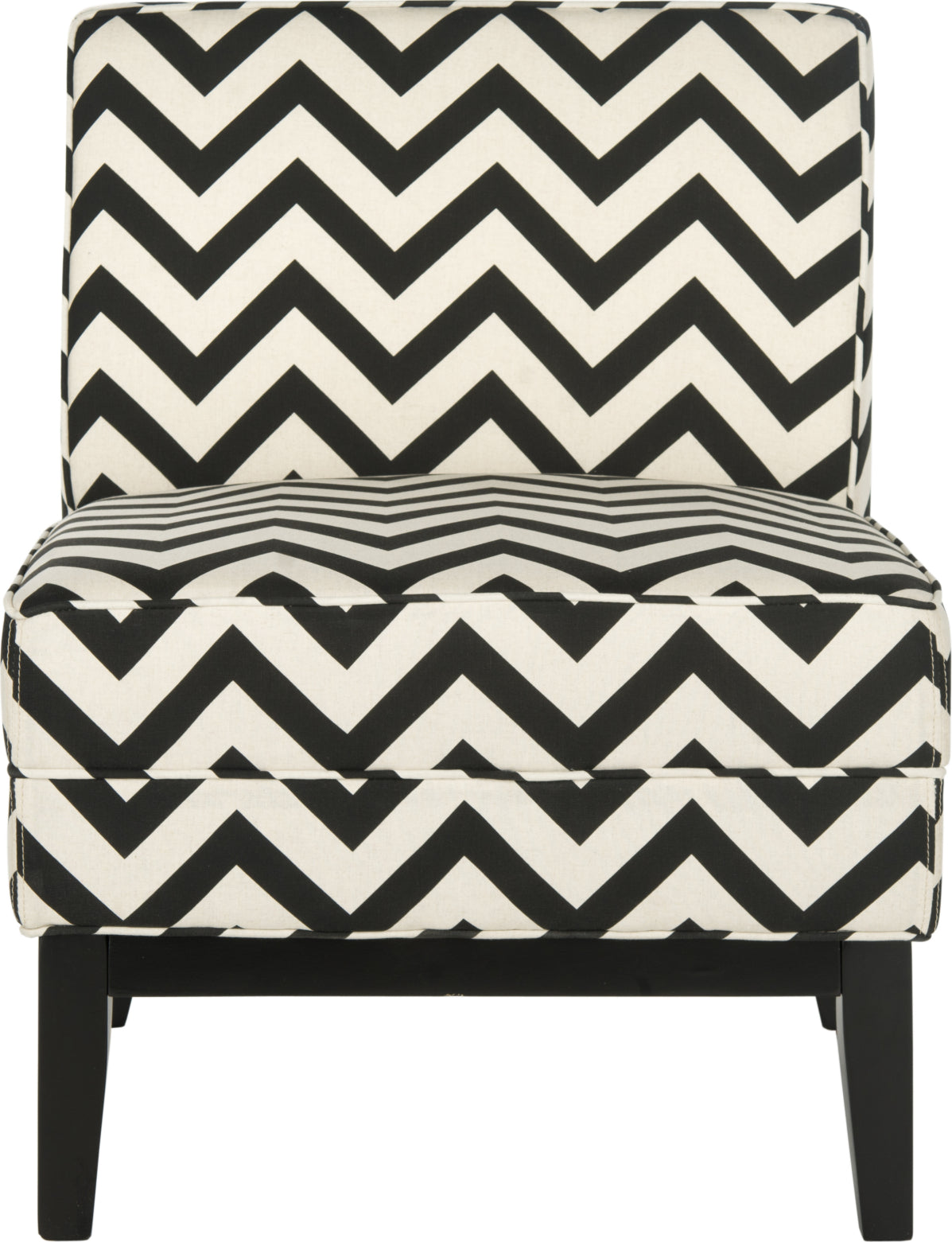 Safavieh Armond Chair Black and White Furniture main image