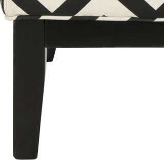 Safavieh Armond Chair Black and White Furniture 