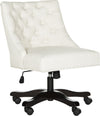 Safavieh Soho Tufted Linen Swivel Desk Chair Light Cream  Feature