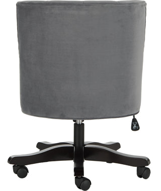 Safavieh Soho Tufted Velvet Swivel Desk Chair Grey Furniture 