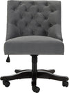 Safavieh Soho Tufted Velvet Swivel Desk Chair Grey Furniture main image