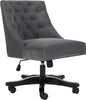 Safavieh Soho Tufted Velvet Swivel Desk Chair Grey Furniture 