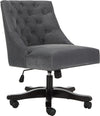 Safavieh Soho Tufted Velvet Swivel Desk Chair Grey Furniture 