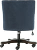 Safavieh Soho Tufted Velvet Swivel Desk Chair Navy Furniture 
