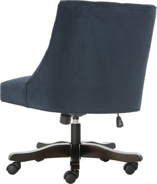 Safavieh Soho Tufted Velvet Swivel Desk Chair Navy Furniture 