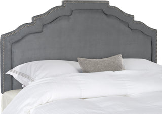 Safavieh Alexia Grey Headboard-Silver Nail Head Bedding main image