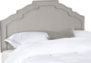 Safavieh Alexia Pewter Headboard-Silver Nail Heads Bedding main image