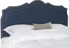 Safavieh Skyler Headboard Steel Blue Bedding 