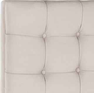 Safavieh Lamar Taupe Tufted Headboard Bedding 