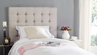 Safavieh Lamar Taupe Tufted Headboard Furniture  Feature