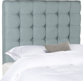 Safavieh Lamar Slate Blue Tufted Headboard Bedding main image