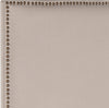 Safavieh Sydney Taupe Headboard-Brass Nail Head Bedding 
