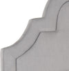 Safavieh Kerstin Arctic Grey Arched Headboard Bedding 