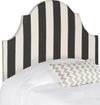 Safavieh Hallmar Black and White Stripe Headboard Bedding main image