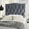 Safavieh Axel Wedgewood Blue Tufted Headboard Wedgwood Furniture  Feature