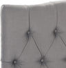 Safavieh Axel Arctic Grey Tufted Headboard Bedding 