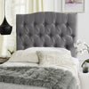 Safavieh Axel Arctic Grey Tufted Headboard Furniture  Feature