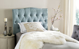 Safavieh Axel Sky Blue Tufted Headboard Furniture  Feature