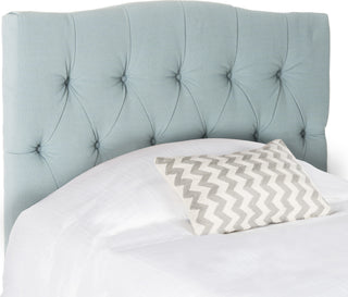 Safavieh Axel Sky Blue Tufted Headboard Bedding main image