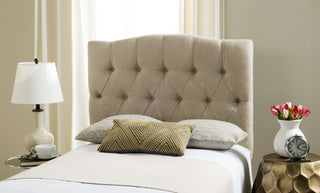 Safavieh Axel Hemp Linen Tufted Headboard Furniture  Feature