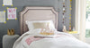 Safavieh Dane Taupe and Black Welt Piping Headboard Taupe/Black Bedding 