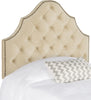 Safavieh Arebelle Buckwheat Velvet Headboard -Brass Nail Head Bedding main image