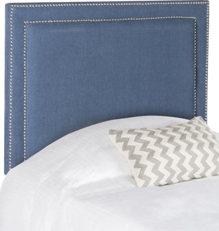 Safavieh Cory Navy Headboard-Silver Nail Head Bedding main image