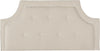 Safavieh Tallulah Oyester and White Arched Tufted Headboard Bedding Main