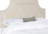 Safavieh Tallulah Oyester and White Arched Tufted Headboard Bedding 