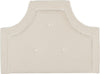 Safavieh Tallulah Oyester and White Arched Tufted Headboard Bedding Main