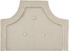 Safavieh Tallulah Light Oyster Arched Tufted Headboard Bedding Main