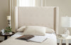 Safavieh Damon Oyster Winged Headboard Bedding 