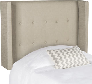 Safavieh Damon Smoke Winged Headboard Bedding 