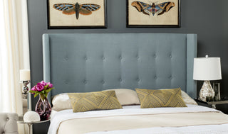 Safavieh Damon Sky Blue Winged Headboard Bedding 